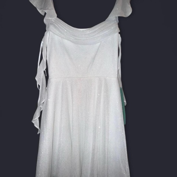 Jump White Glitter Mini Dress - Picture 2 of 5